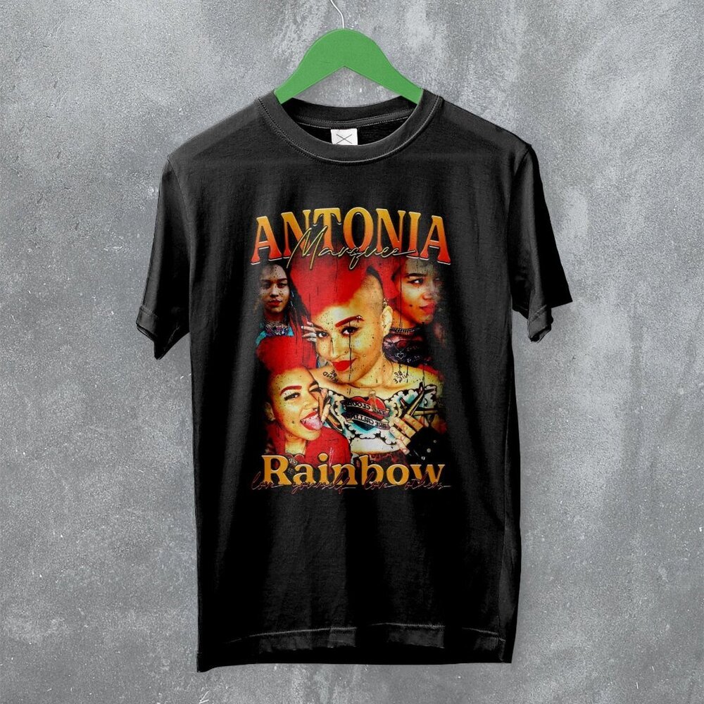 Antonia Marquee Super Passionate Peace Quote Statement Graphic Art T-Shirt 91